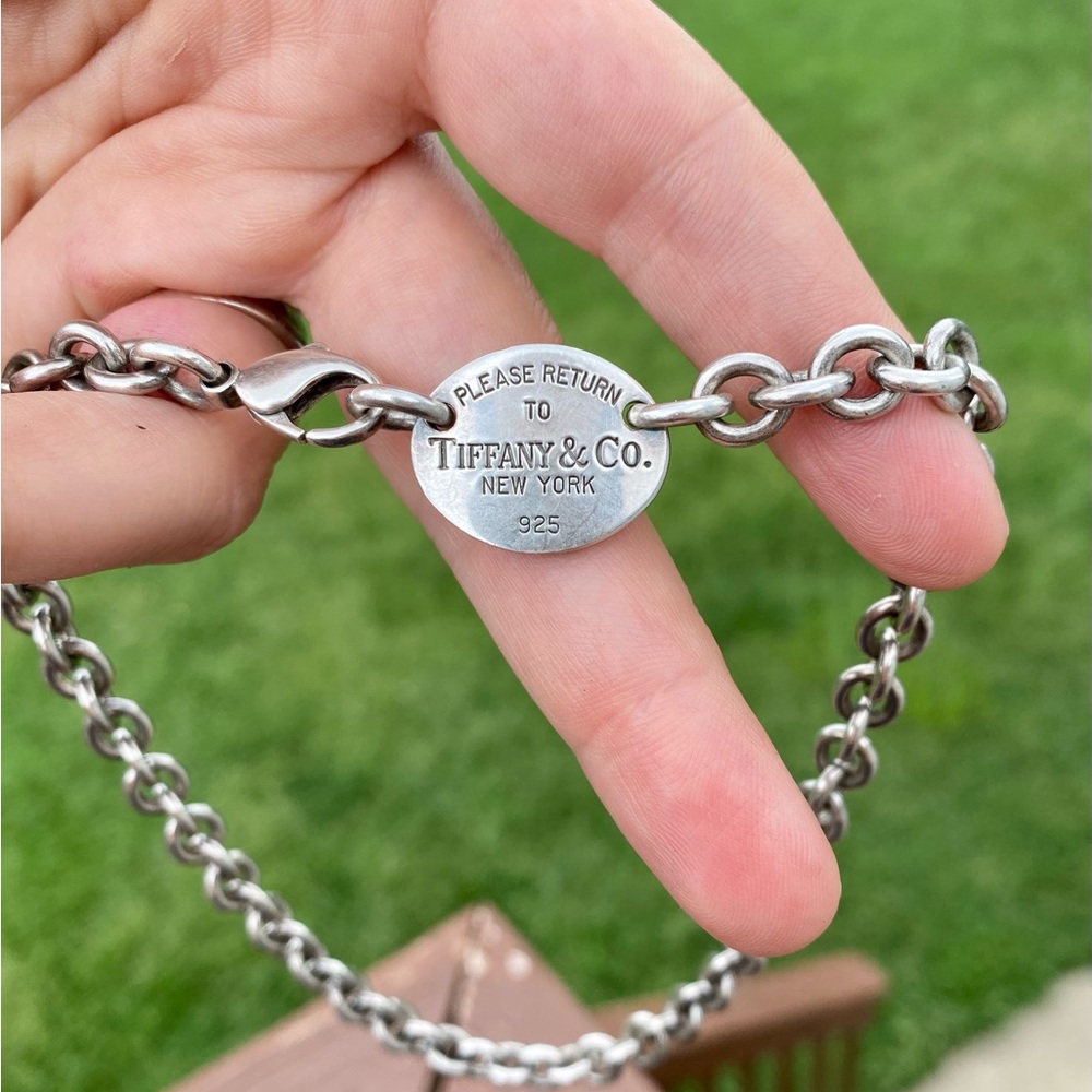 Tiffany & Co sterling silver link ~16 inch necklace from 2008
